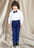 3Pieces Blue Set (Shirt+Pant+Bow) SPB 002