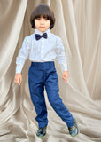 3Pieces Blue Set (Shirt+Pant+Bow) SPB 002
