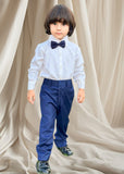 3Pieces Blue Set (Shirt+Pant+Bow) SPB 002