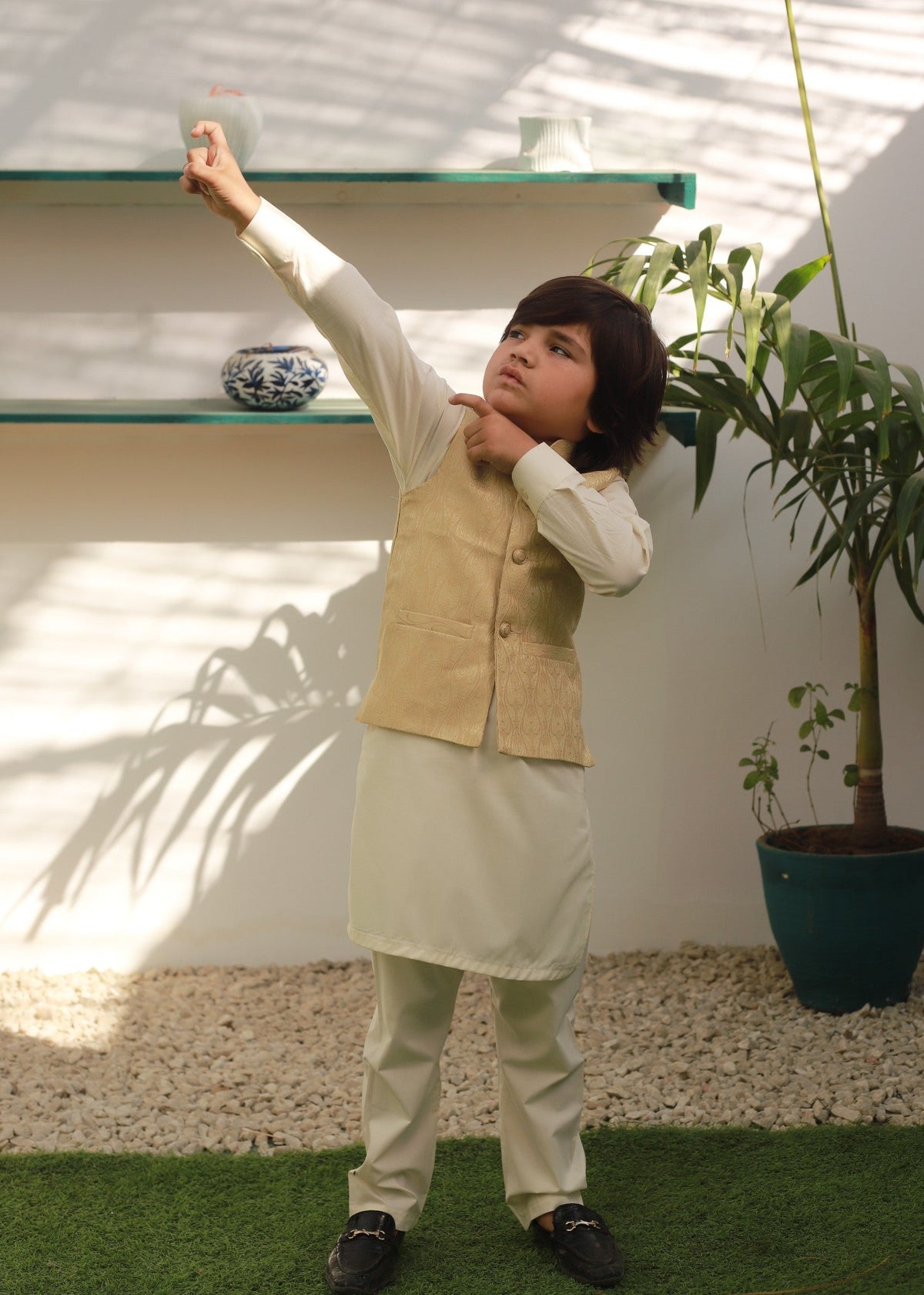 ButterCream Waistcoat Suit EW 65