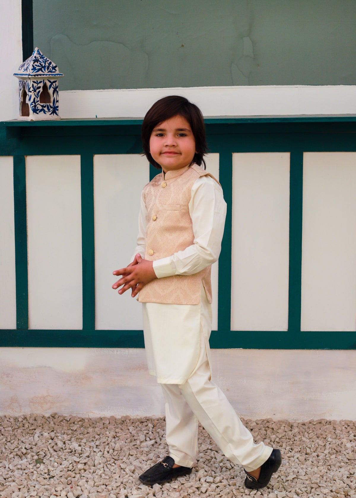 Melon Pink Waistcoat Suit EW 66 Main image