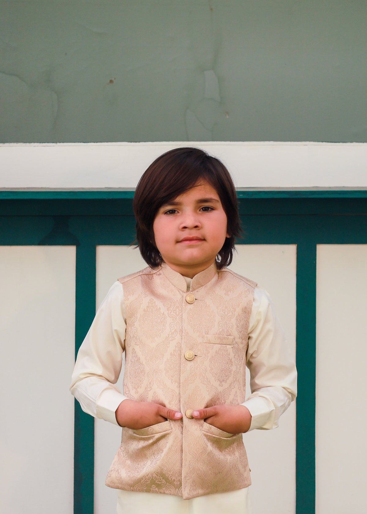 Melon Pink Waistcoat Suit EW 66
