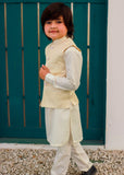 Cream White Waistcoat Suit EW 67