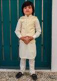 Cream White Waistcoat Suit EW 67