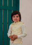 Cream White Waistcoat Suit EW 67