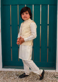 Cream White Waistcoat Suit EW 67