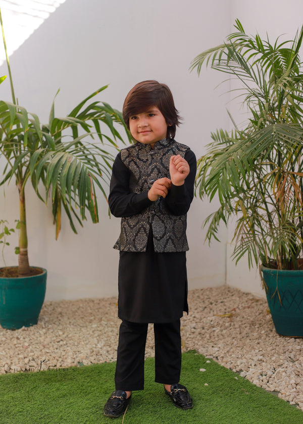 Black Waistcoat Suit EW 68