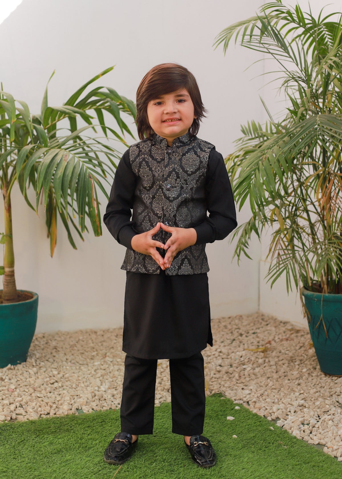 Black Waistcoat Suit EW 68 Main image