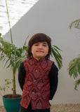 Maroon Waistcoat Suit EW 69