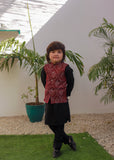 Maroon Waistcoat Suit EW 69