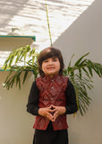 Maroon Waistcoat Suit EW 69