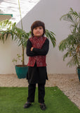 Maroon Waistcoat Suit EW 69