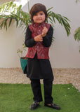 Maroon Waistcoat Suit EW 69
