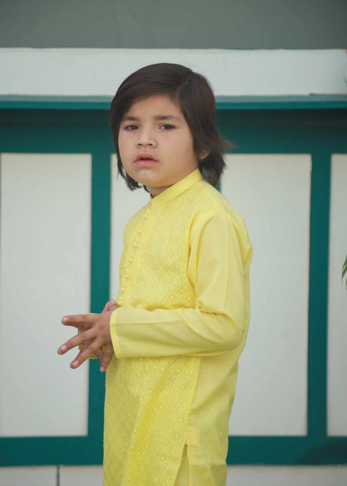 Yellow Kurta Trouser - KE 040