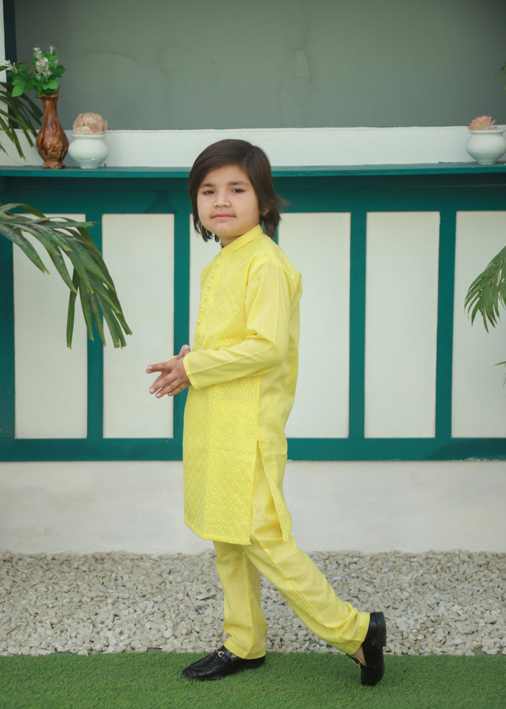 Yellow Kurta Trouser - KE 040