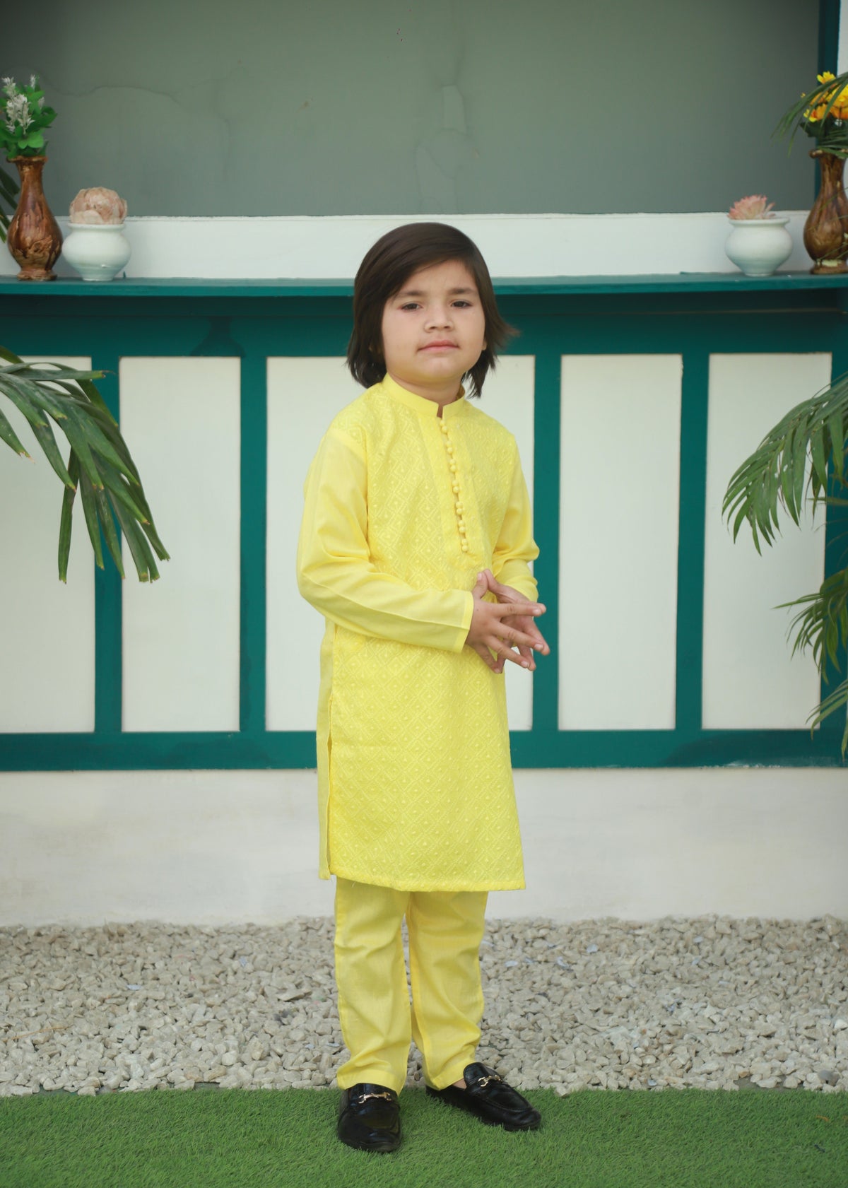 Yellow Kurta Trouser - KE 040