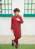 Crimson Red Kurta Trouser - KE 054