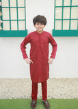 Crimson Red Kurta Trouser - KE 054