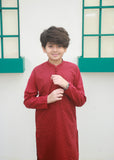 Crimson Red Kurta Trouser - KE 054