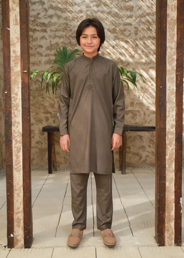 Tan Brown Kurta Trouser KT 132