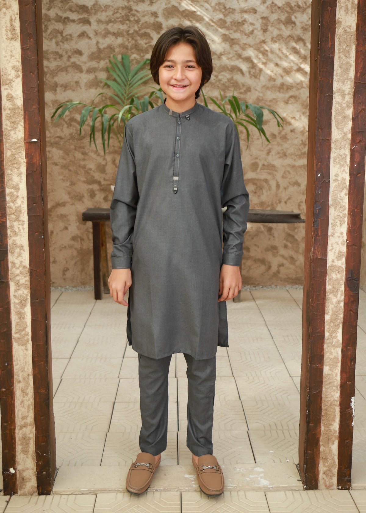 Slate Grey Kurta Trouser KT 133 Main image