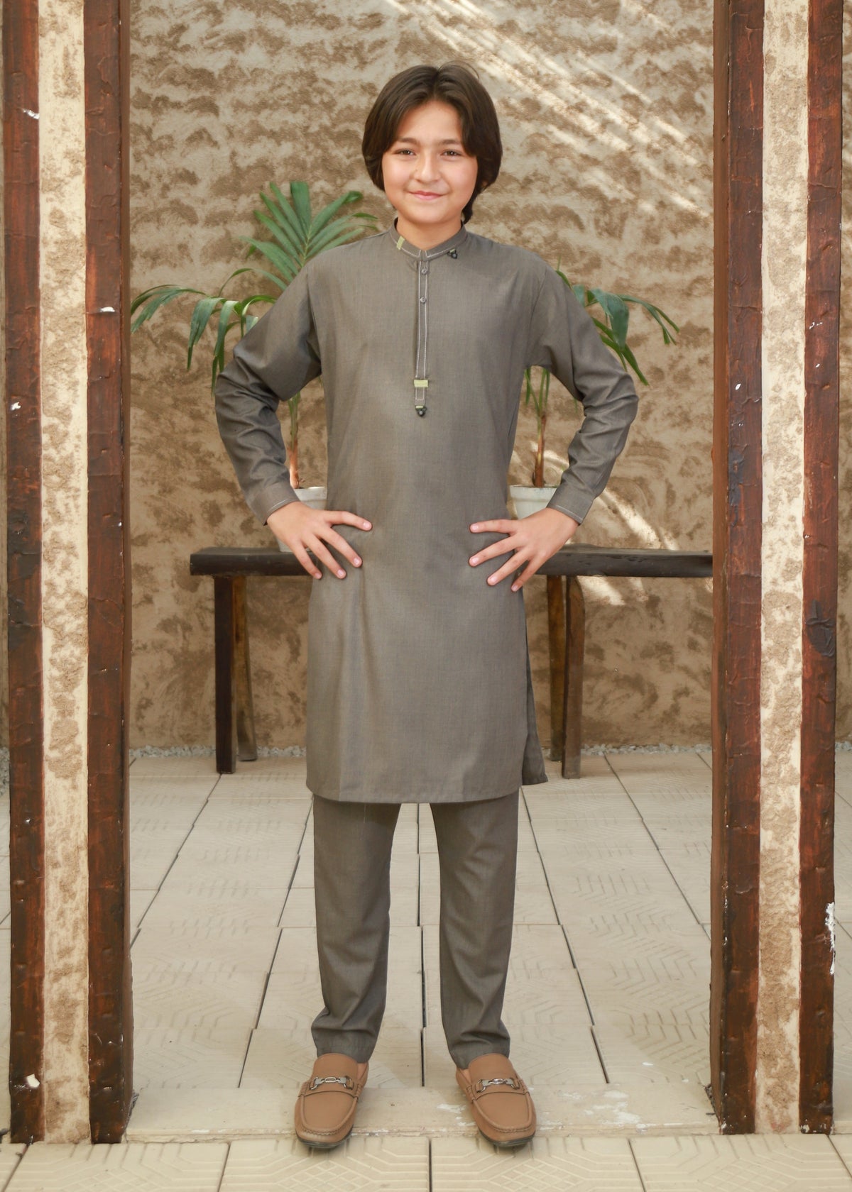 Brown Kurta Trouser KT 134