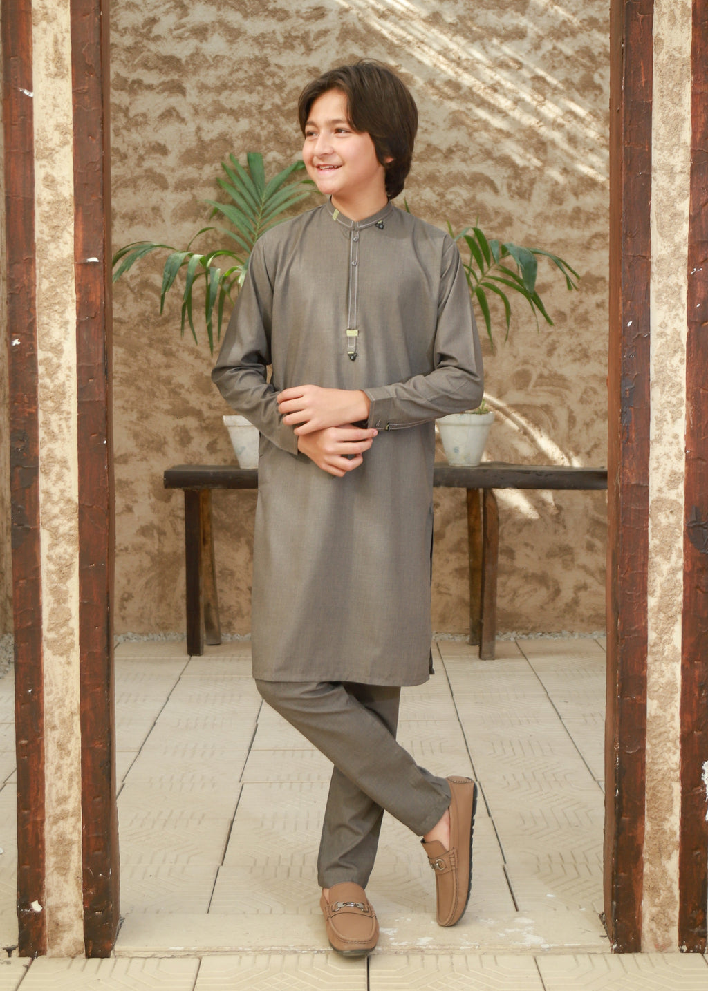 Brown Kurta Trouser KT 134