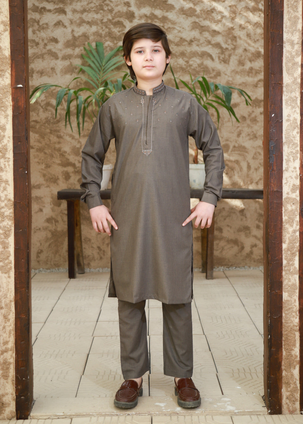 Almond Brown Kurta Trouser KT 135