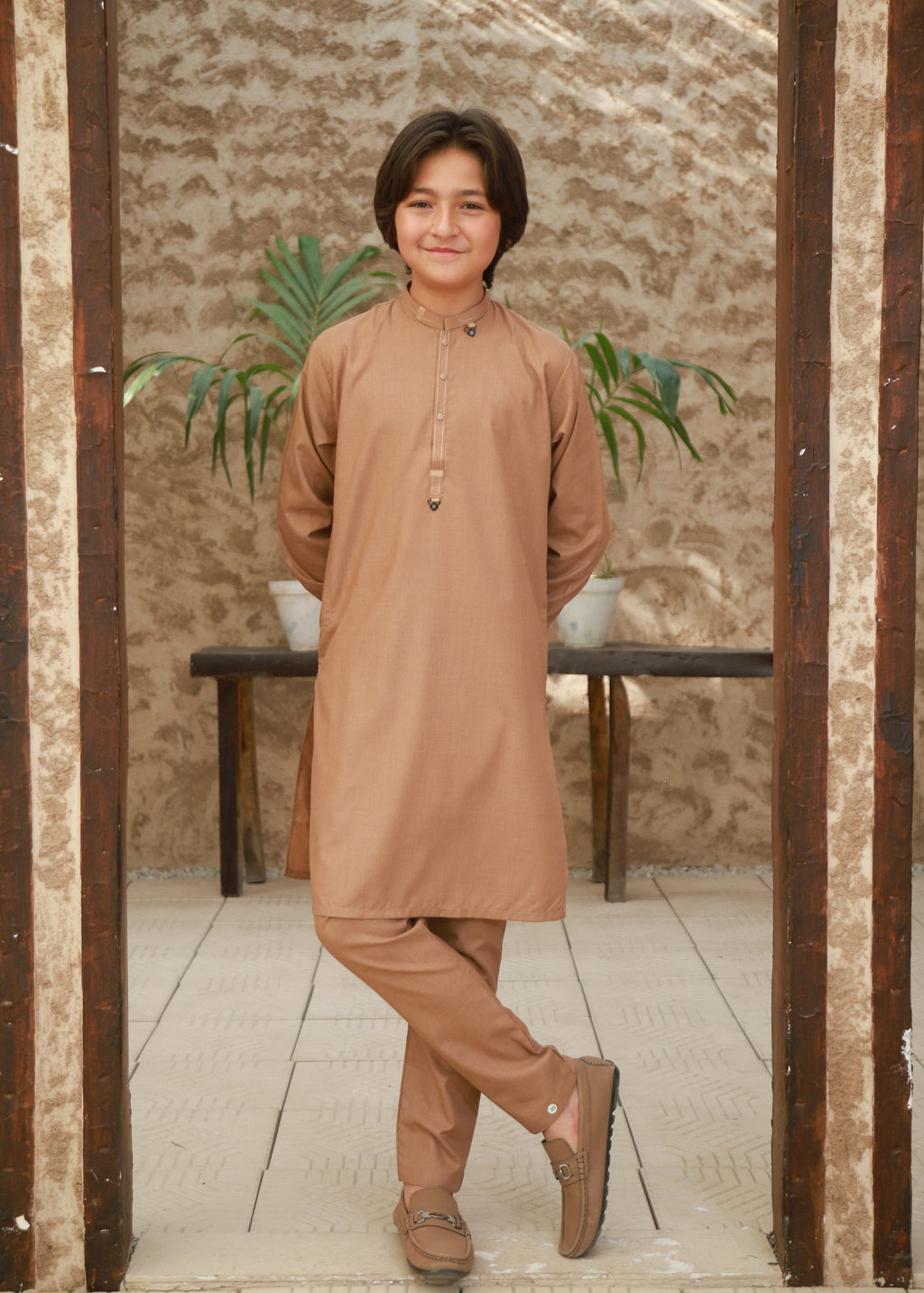 Sand Brown Kurta Trouser KT 136