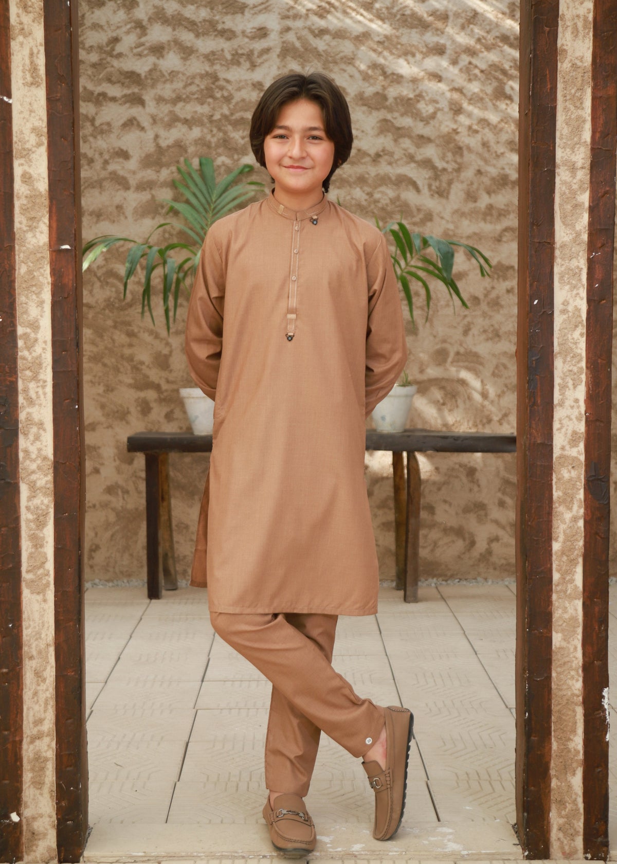 Sand Brown Kurta Trouser KT 136