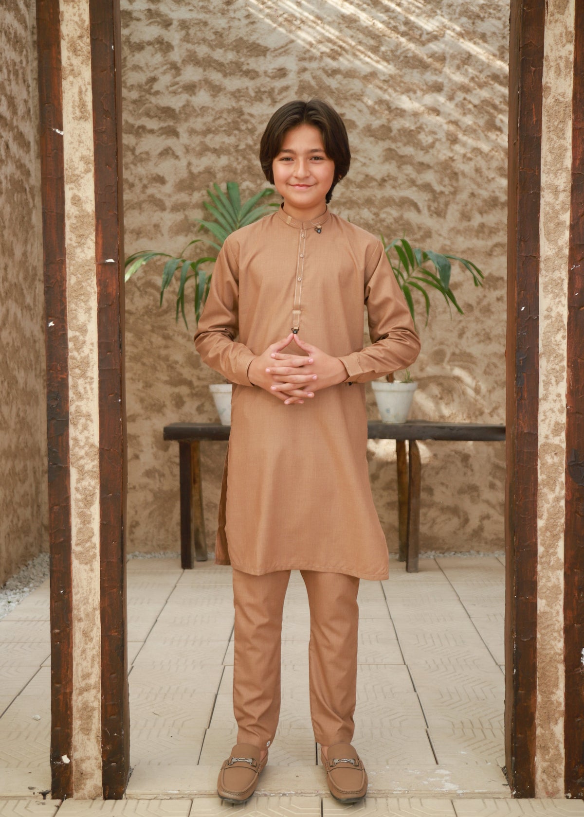 Sand Brown Kurta Trouser KT 136