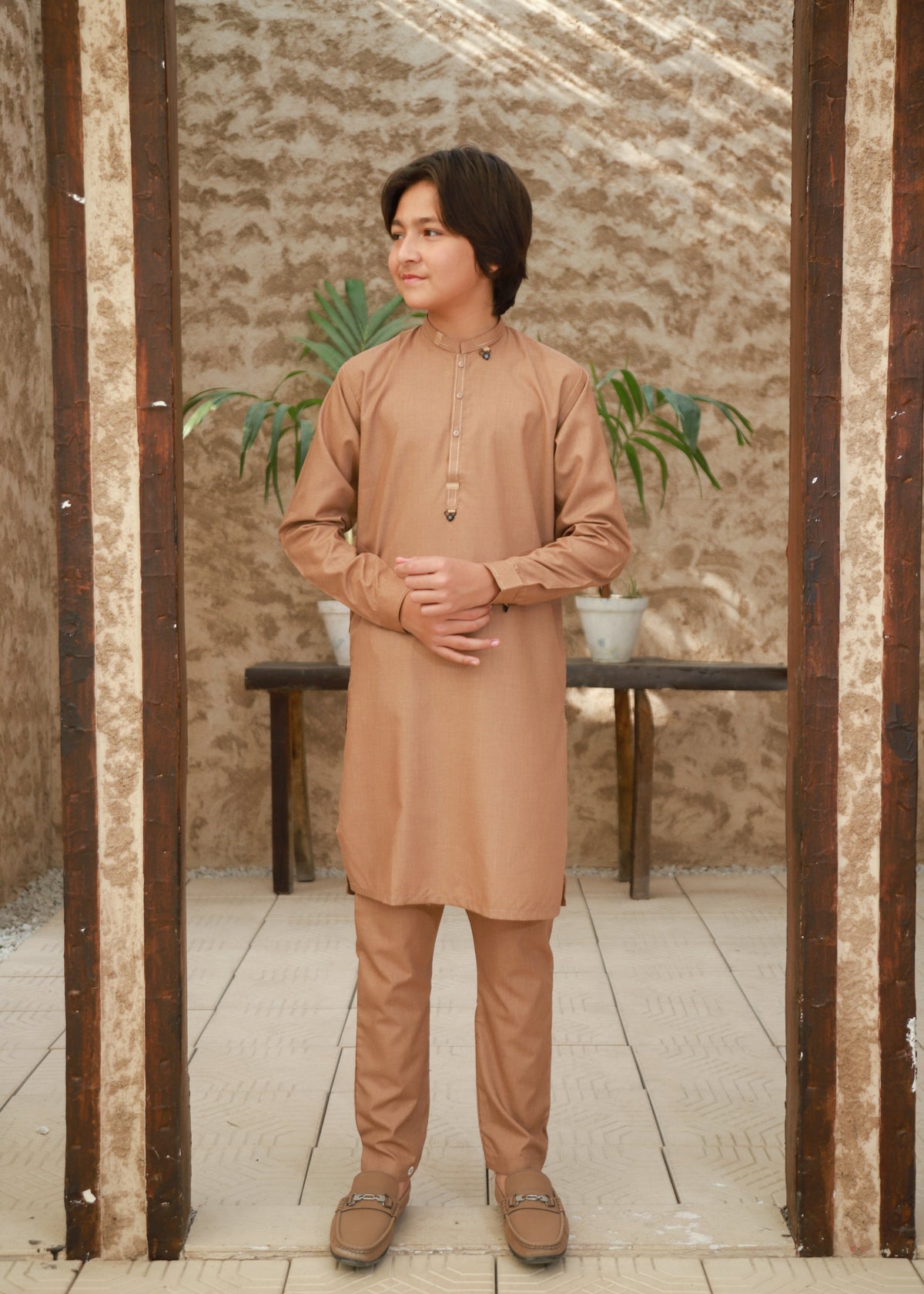 Sand Brown Kurta Trouser KT 136