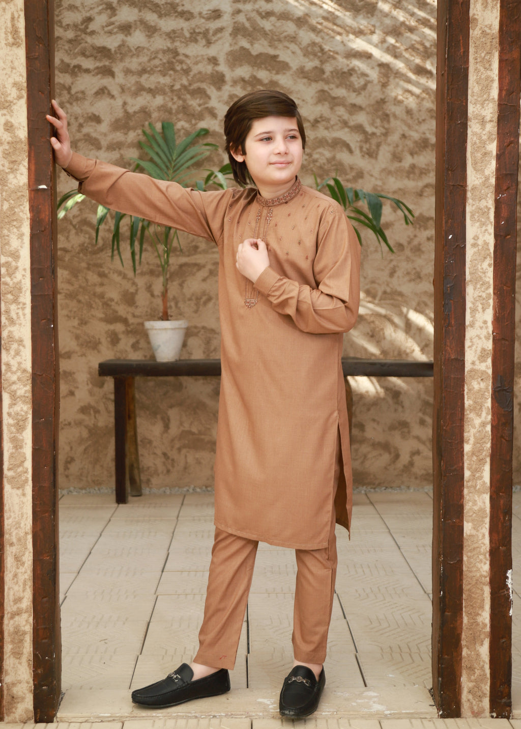 Sand Brown Kurta Trouser KT 137