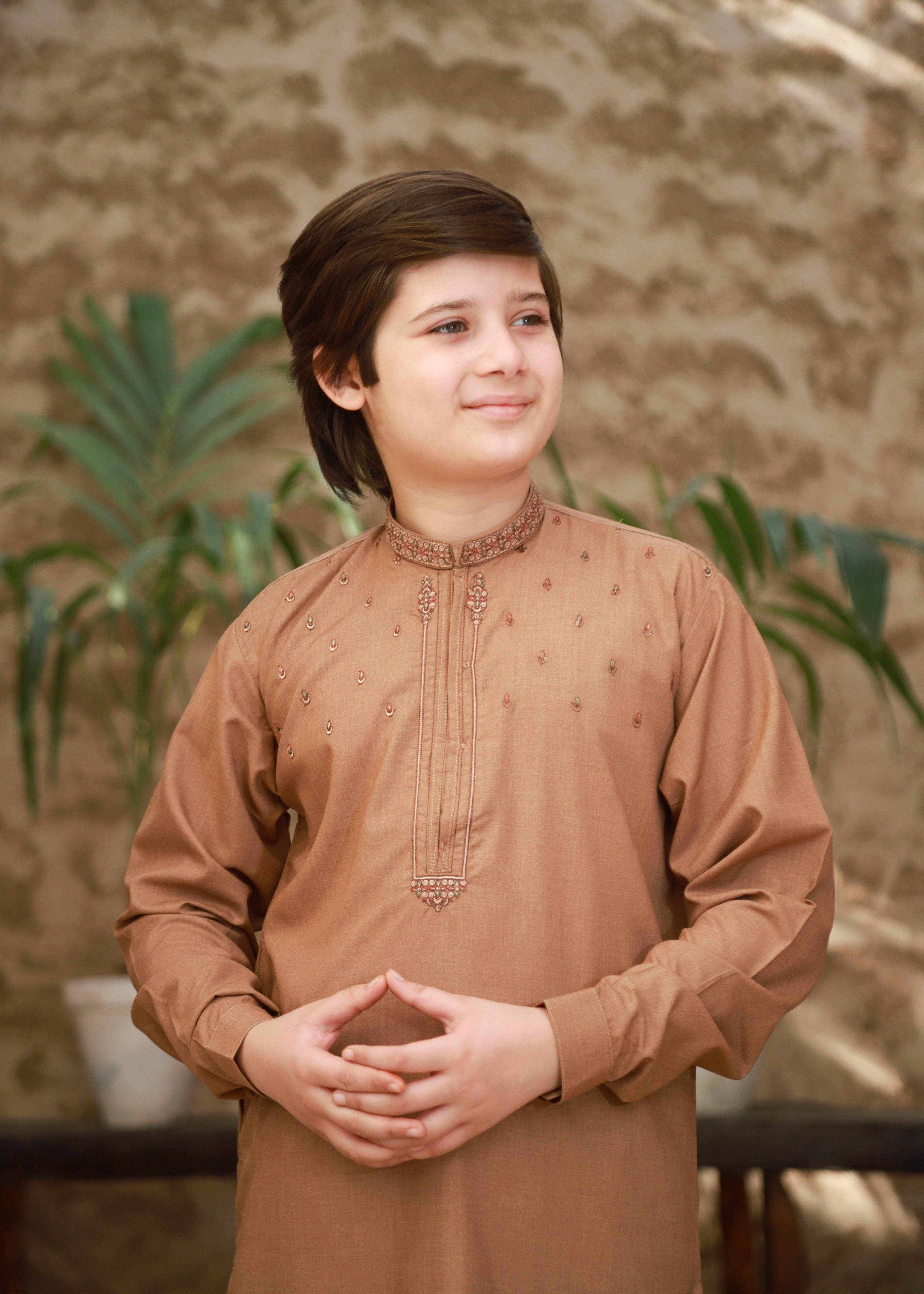 Sand Brown Kurta Trouser KT 137 Secondary image