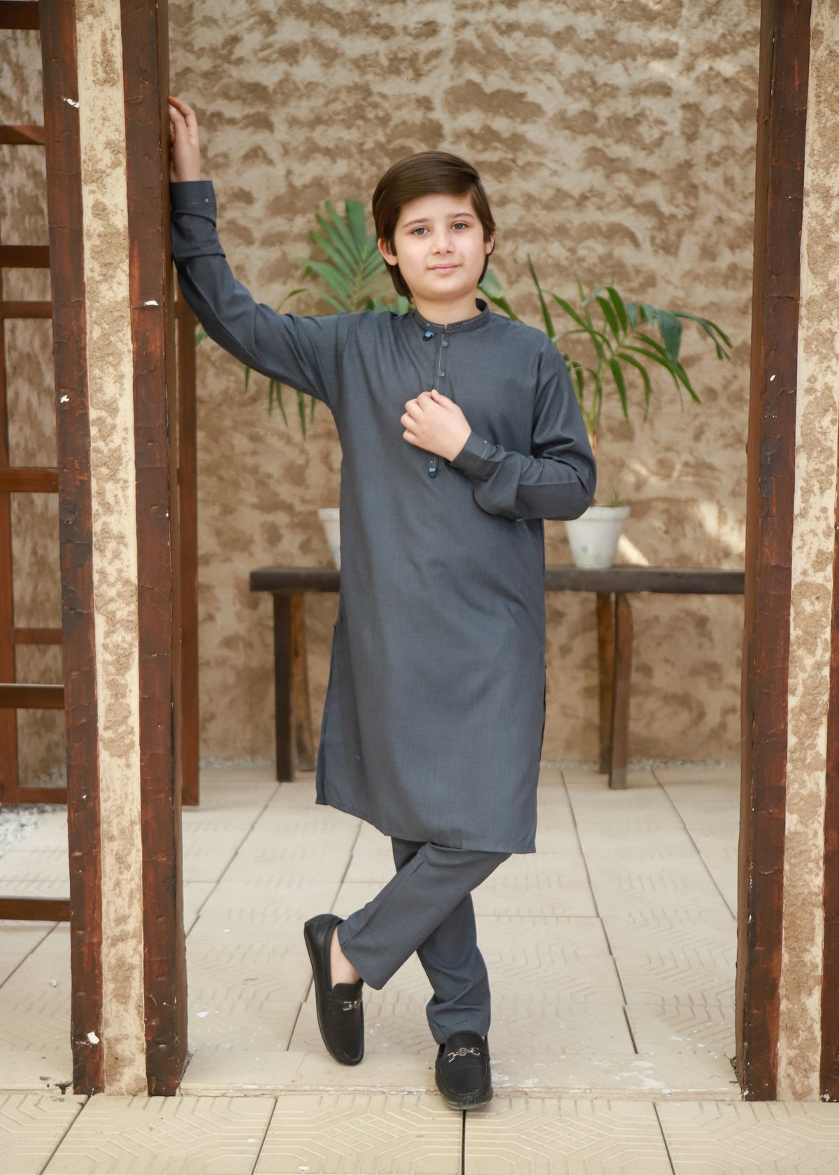 Steel Teal Kurta Trouser KT 139