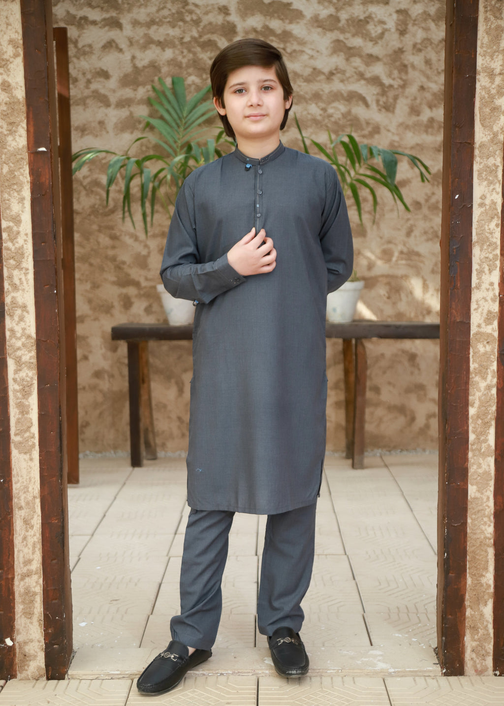 Steel Teal Kurta Trouser KT 139