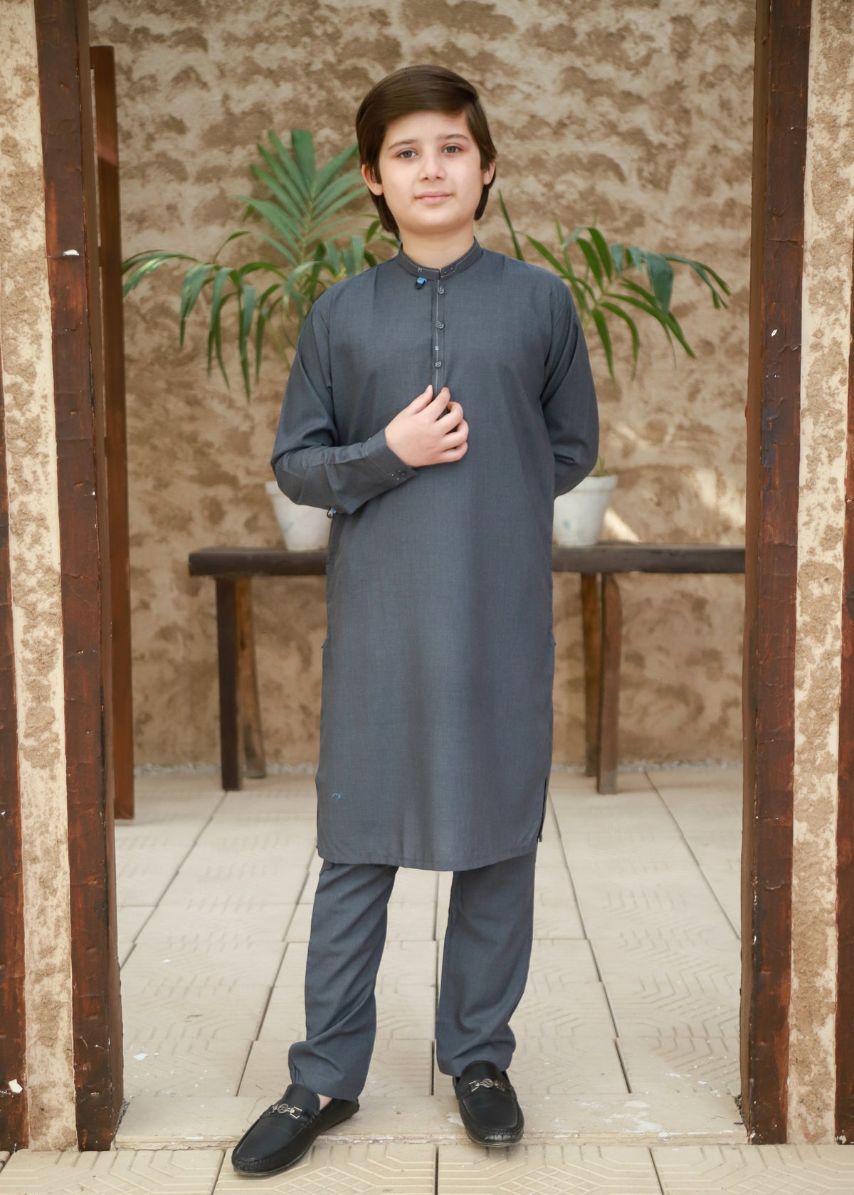 Steel Teal Kurta Trouser KT 139