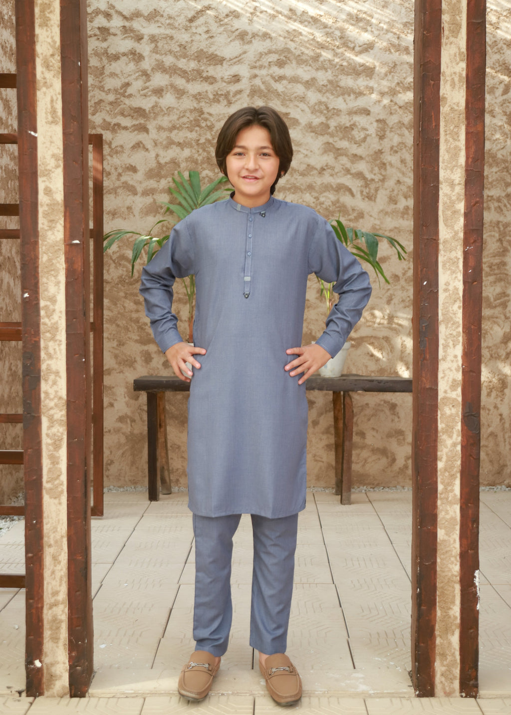 Shadow Blue Kurta Trouser KT 140
