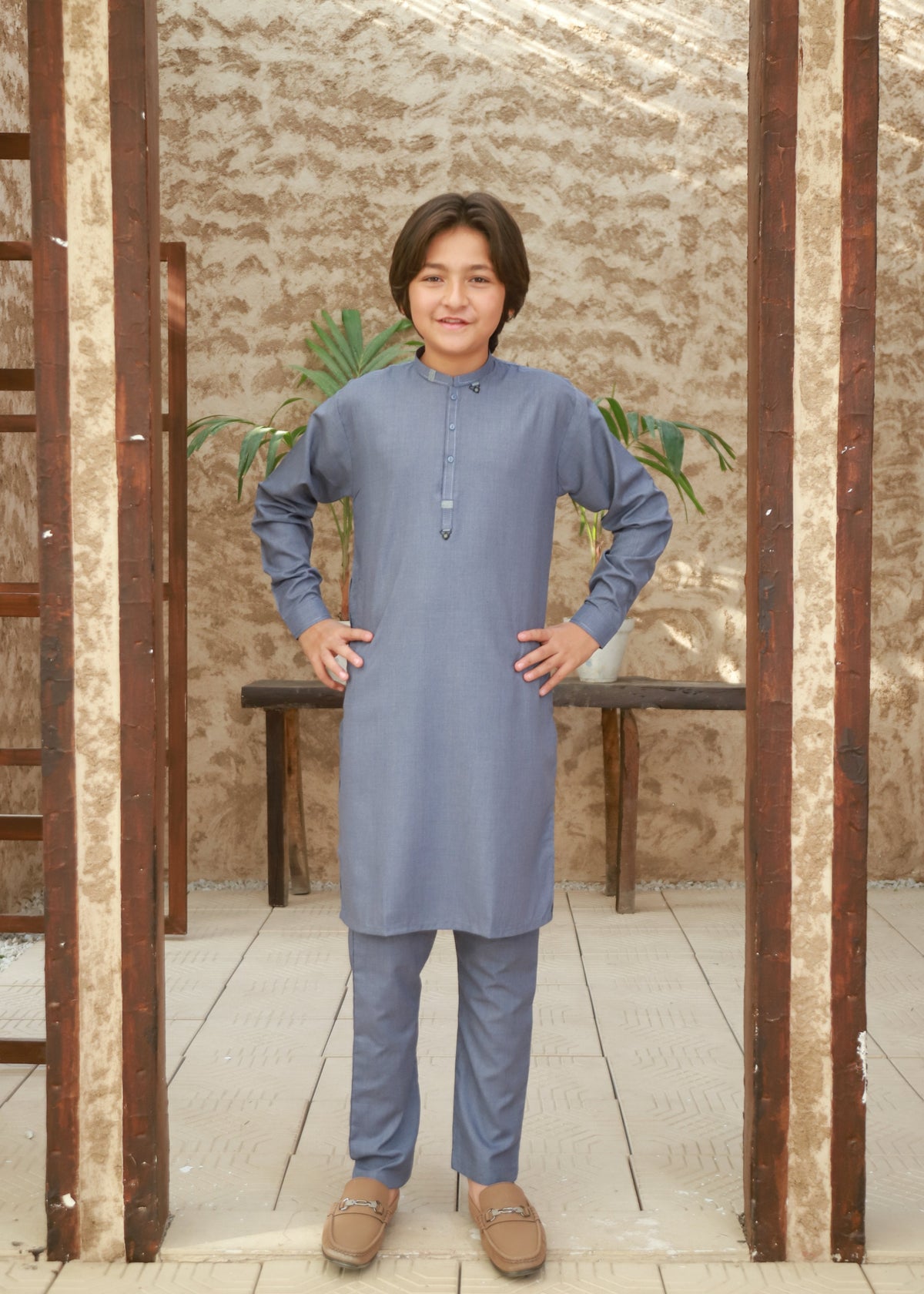 Shadow Blue Kurta Trouser KT 140