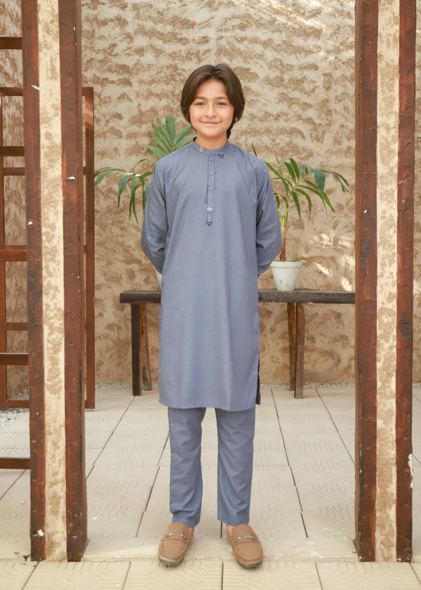 Shadow Blue Kurta Trouser KT 140