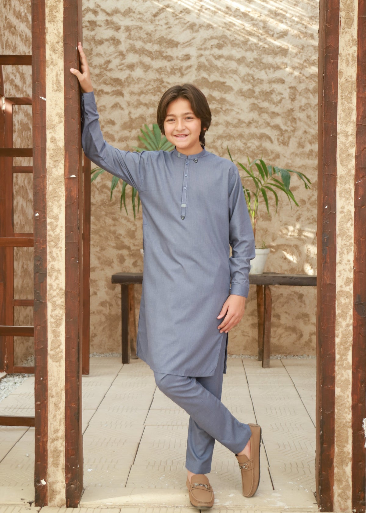 Shadow Blue Kurta Trouser KT 140