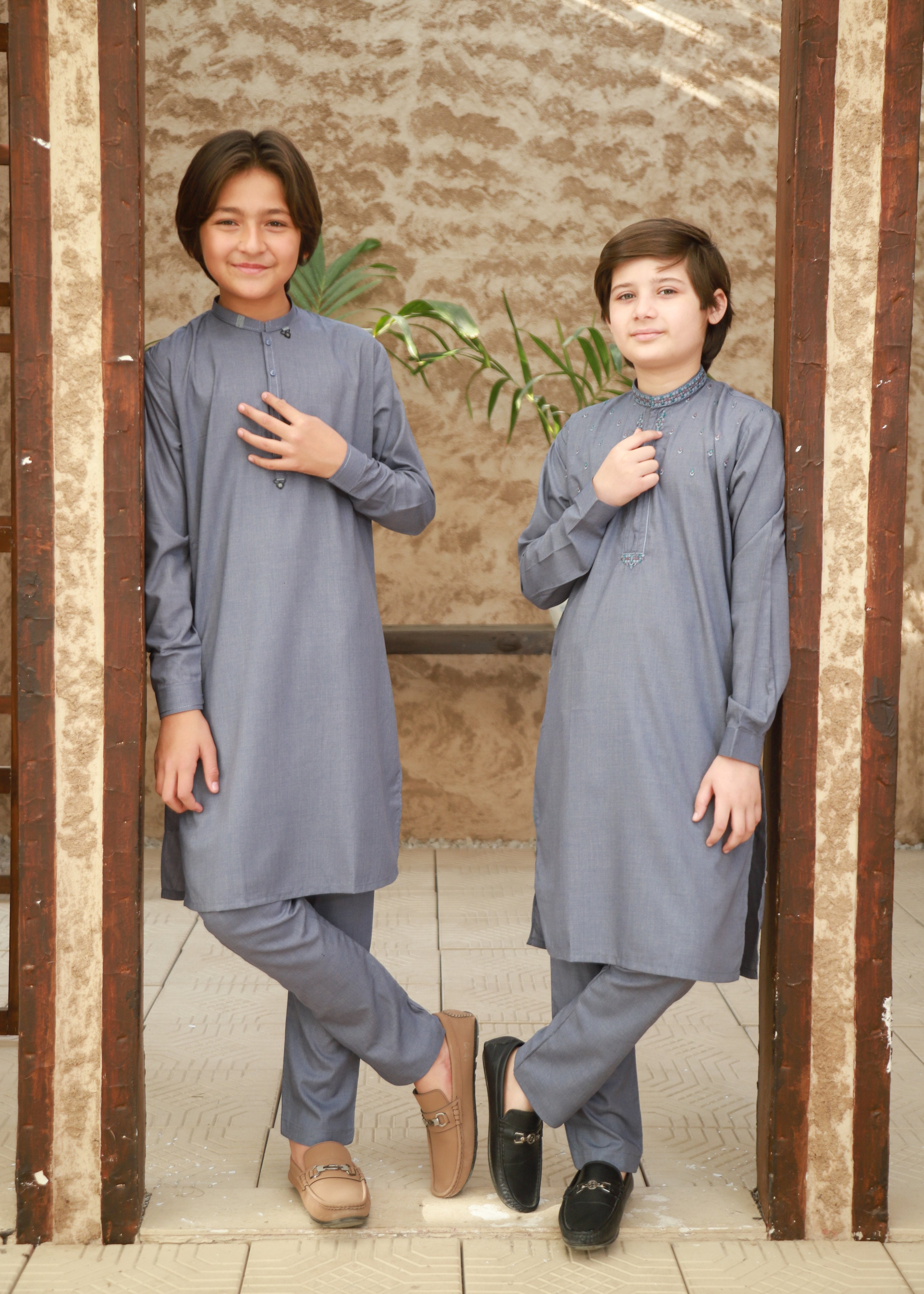 Shadow Blue Kurta Trouser KT 140 Secondary image