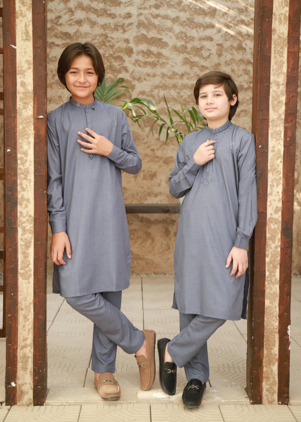 Shadow Blue Kurta Trouser KT 140