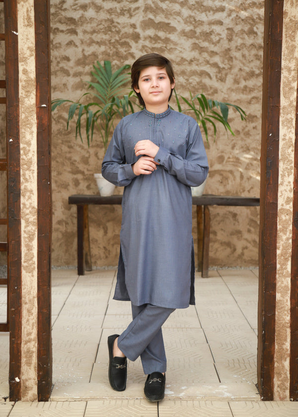 Shadow Blue Kurta Trouser KT 141