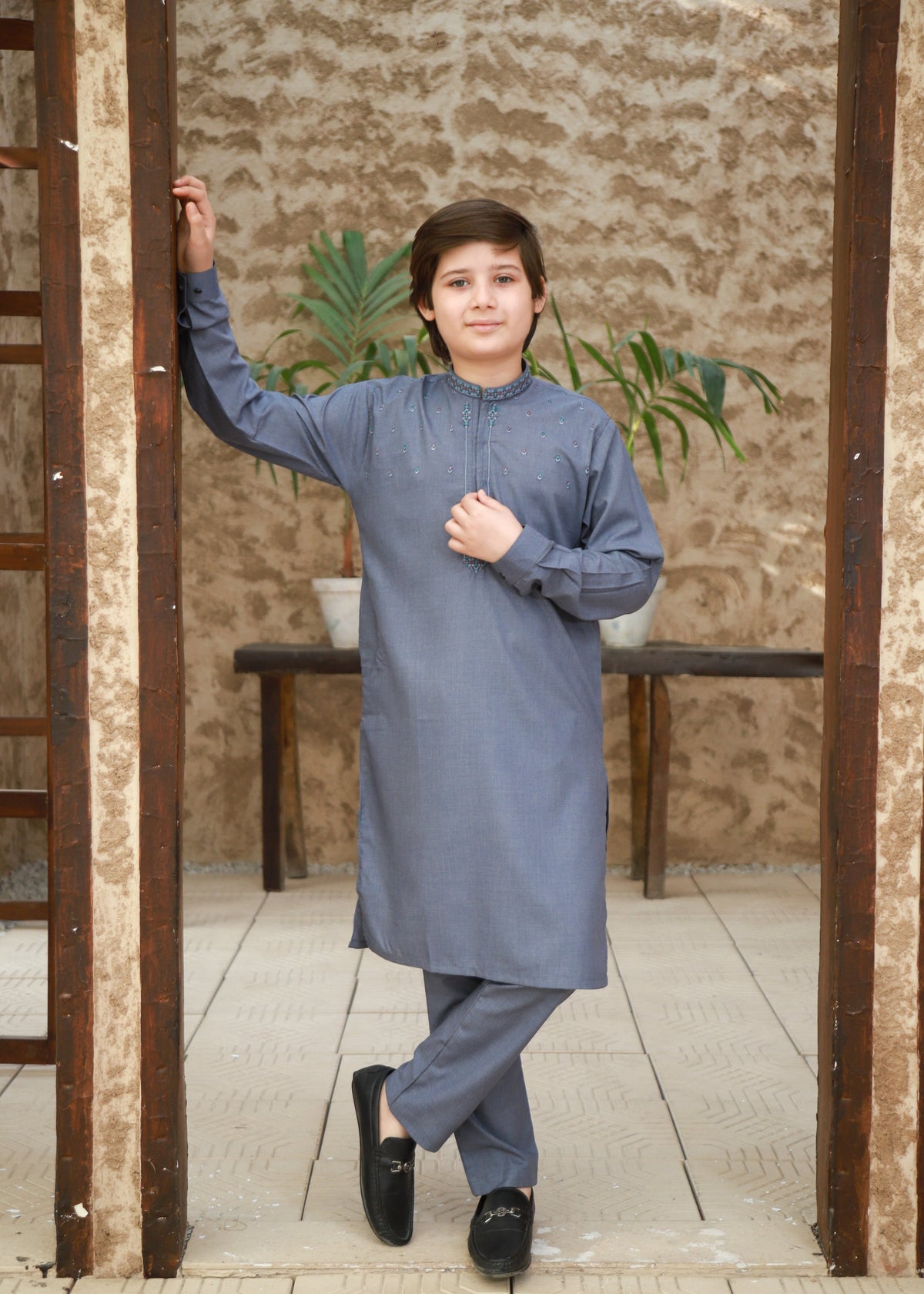 Shadow Blue Kurta Trouser KT 141