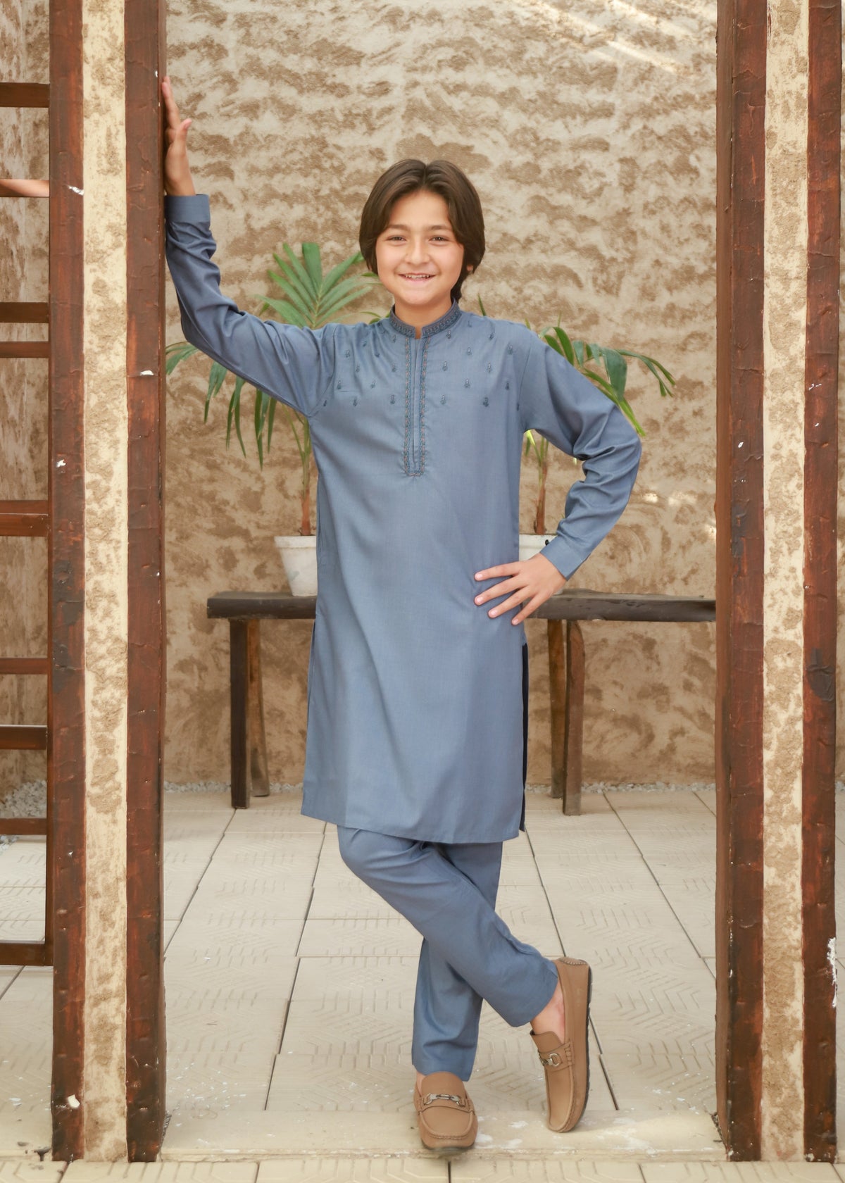 Cornflower Blue Kurta Trouser KT 142