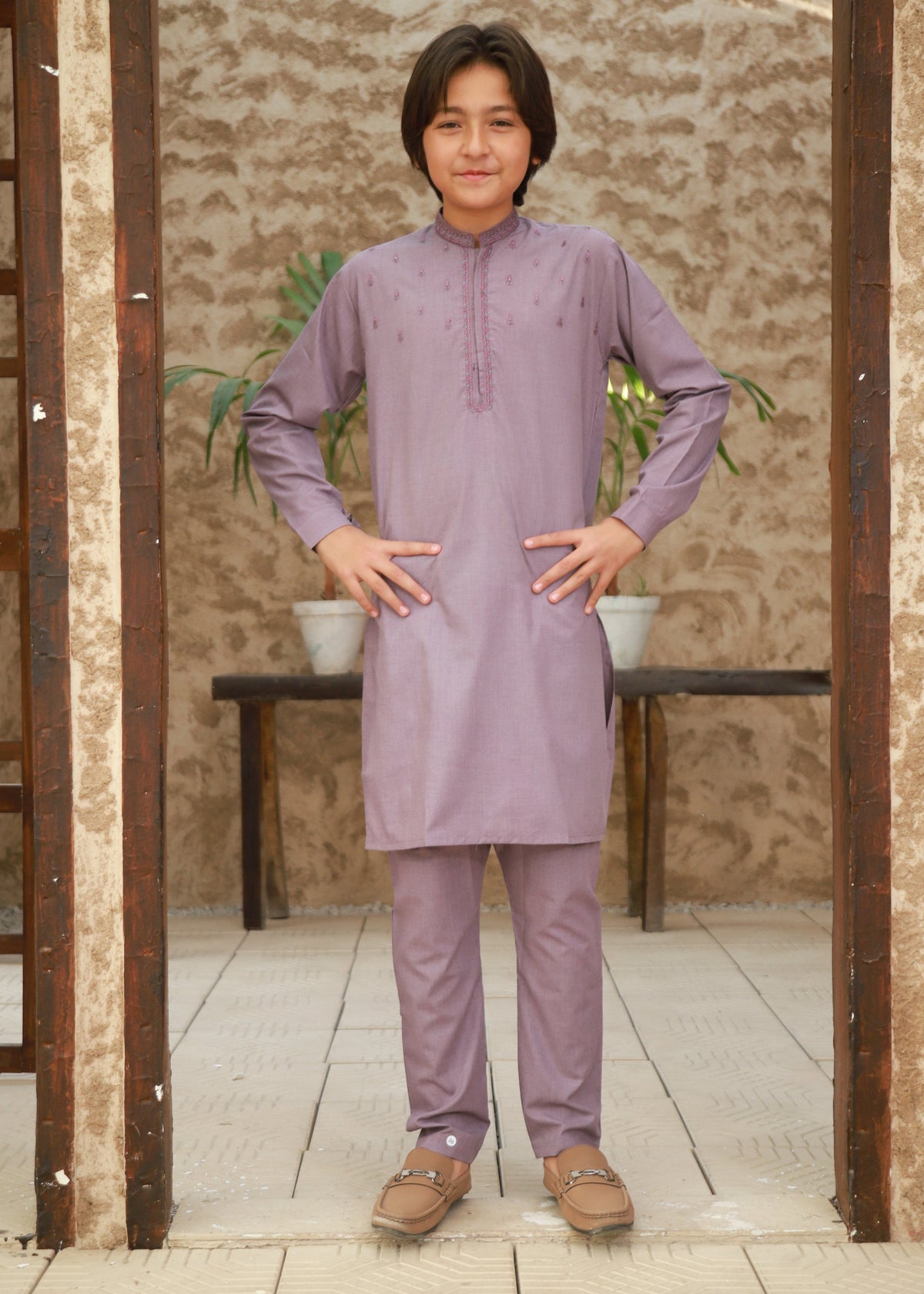 Mauve Kurta Trouser KT 144