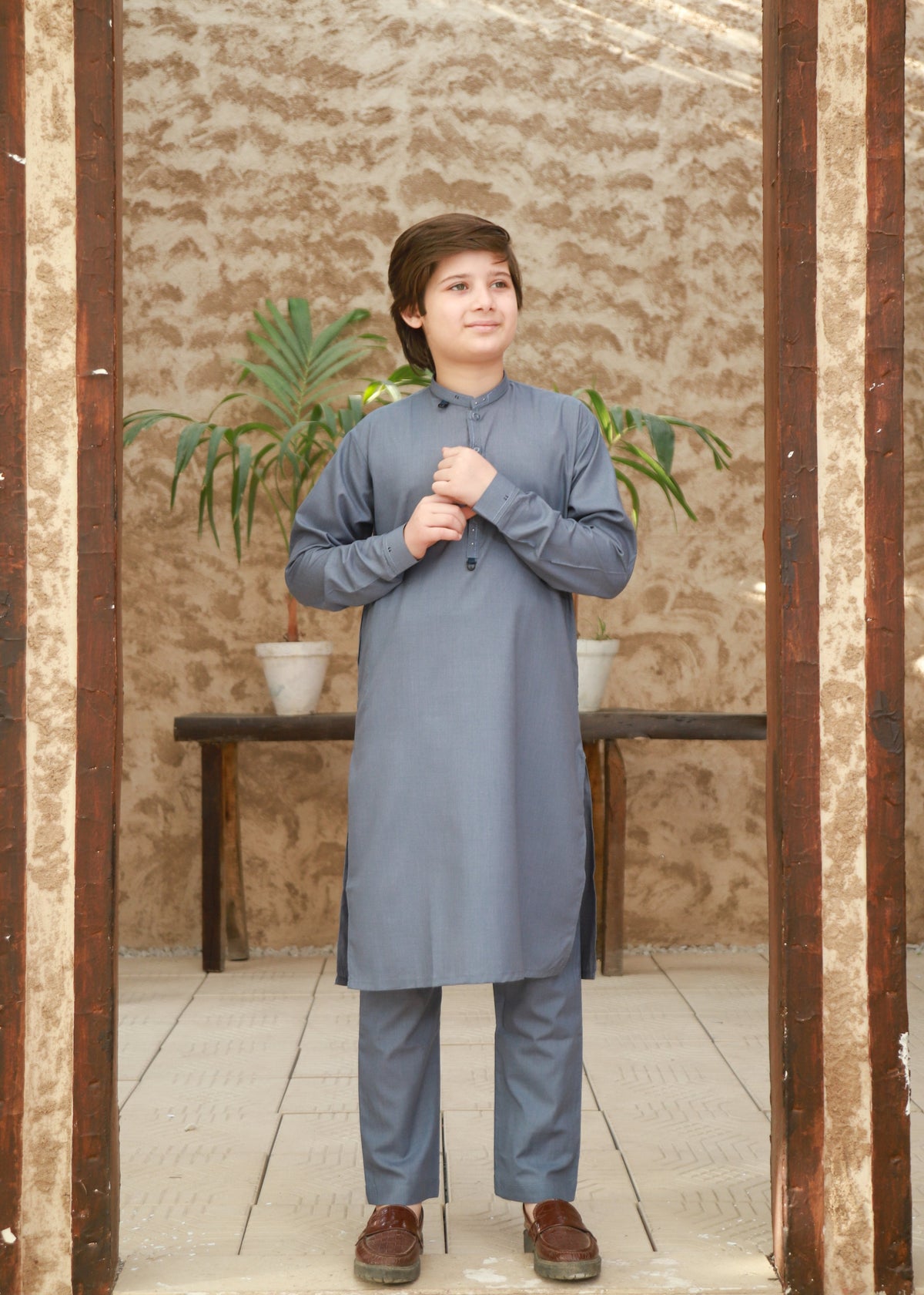 Grey Kurta Trouser KT 143