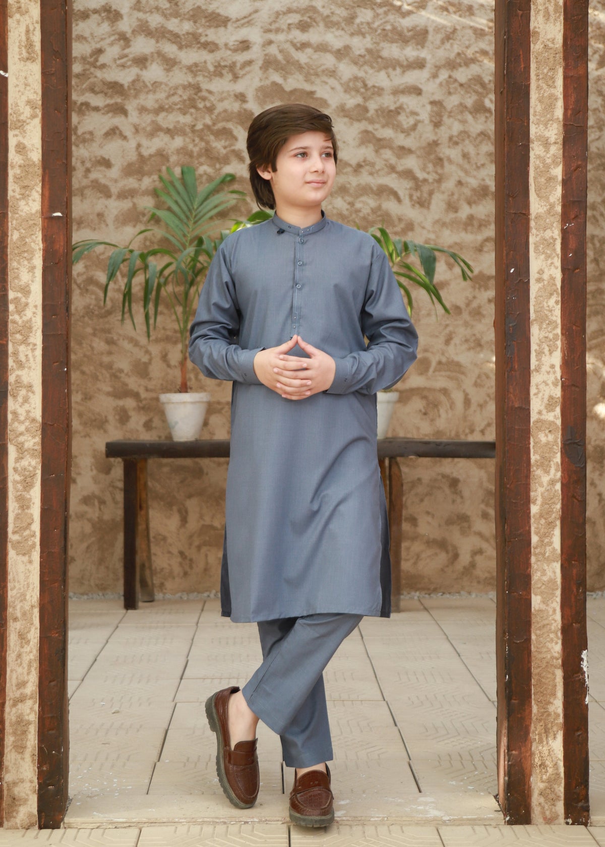 Grey Kurta Trouser KT 143 Main image