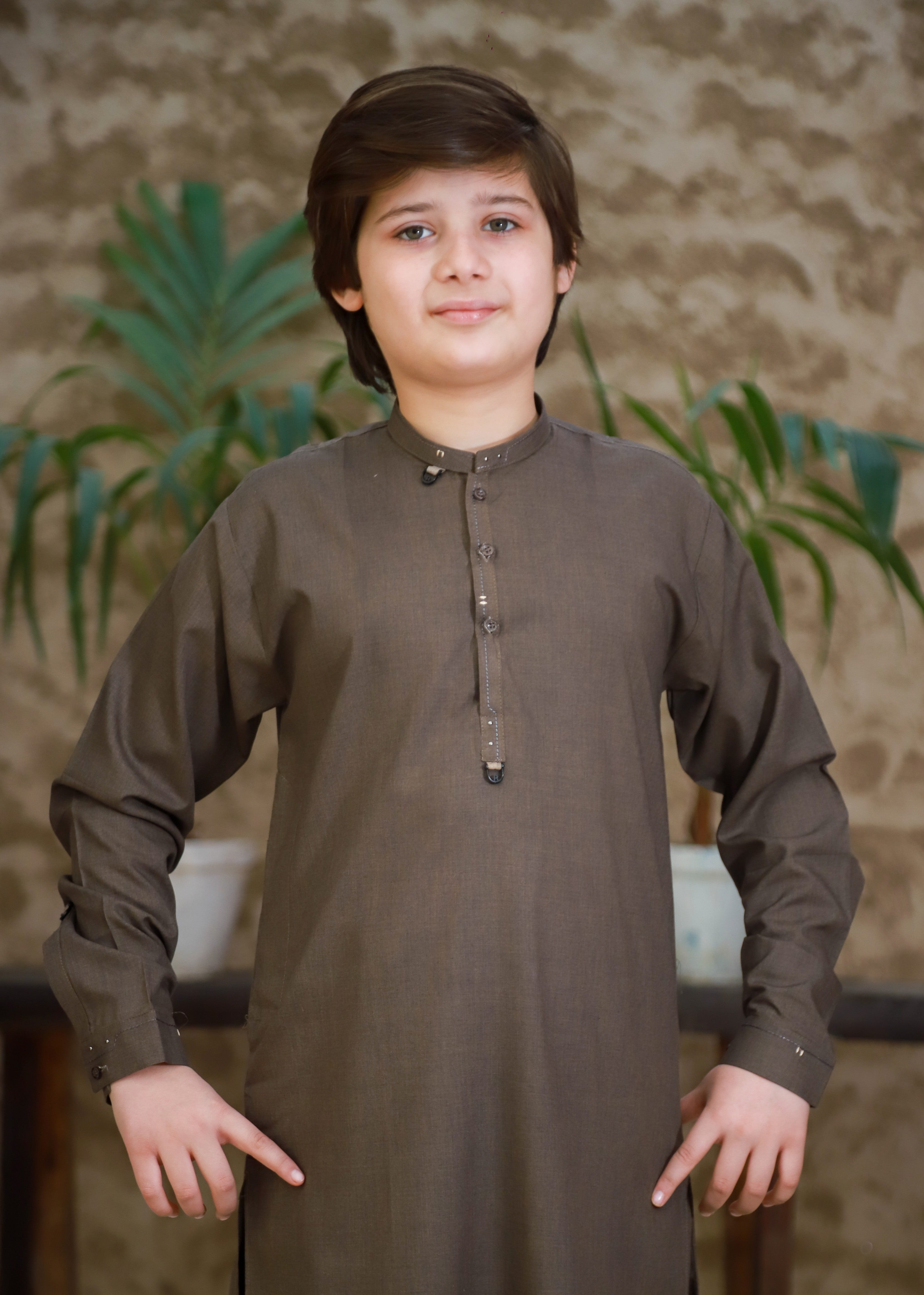 Mocha Brown Kurta Trouser KT 146 Secondary image